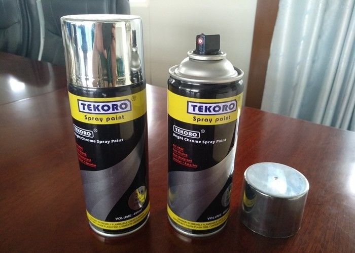 Grado 1 Adhesión Pintura en aerosol de cromo aerosol de alto brillo para madera metálica y plástico